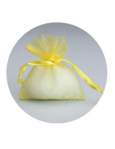Sacchetto in organzina Giallo 7x9 cm