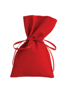 Sacchetto in stoffa Rosso 8x14 cm