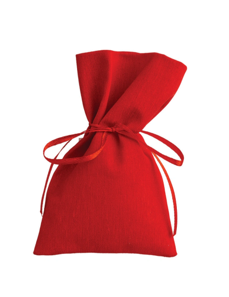 Sacchetto in stoffa Rosso 8x14 cm