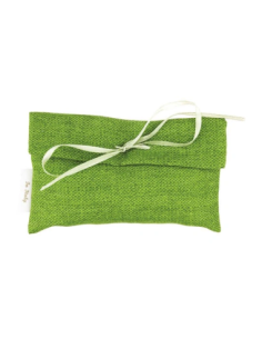 Bustina in cotone Verde 13x8 cm