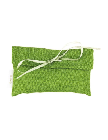 Bustina in cotone Verde 13x8 cm
