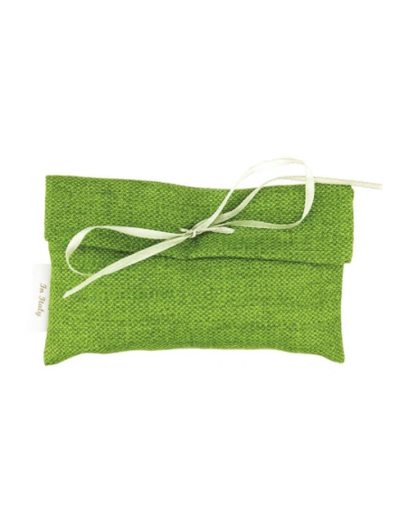 Bustina in cotone Verde 13x8 cm