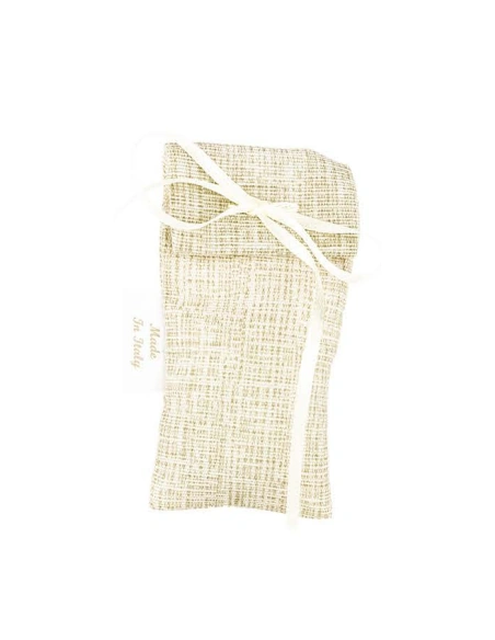 Bustina in cotone Beige 5x10 cm