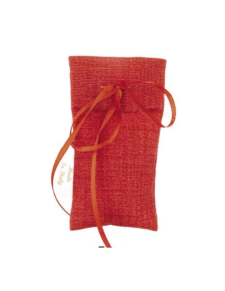 Bustina in cotone Rosso 5x10 cm