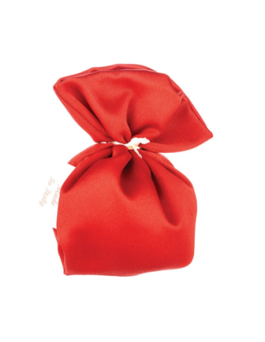 Sacchetto in raso a imbuto Rosso 6x13 cm