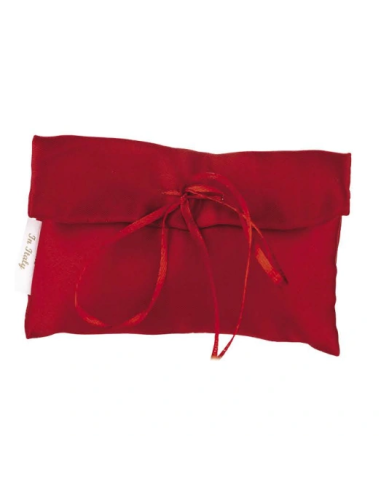 Bustina in raso Rosso 13x8 cm