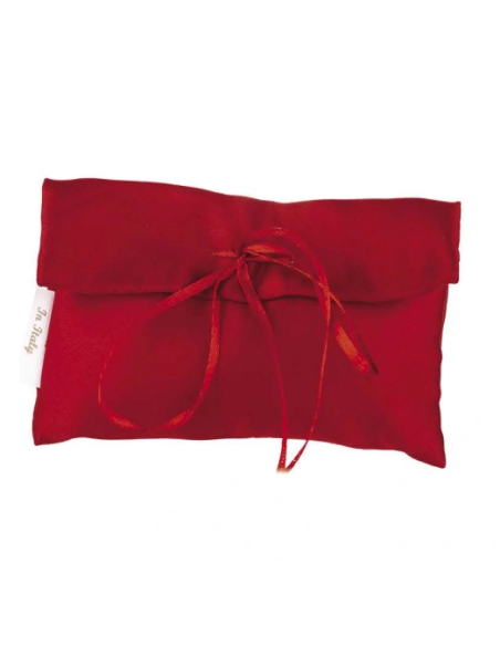 Bustina in raso Rosso 13x8 cm