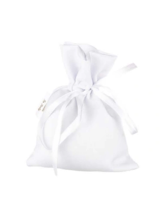 Sacchetto in raso Bianco 10x13 cm