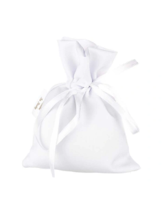 Sacchetto in raso Bianco 12x15 cm