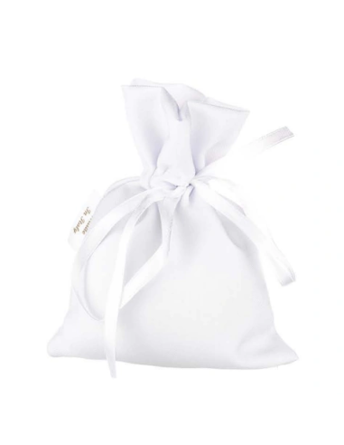 Sacchetto in raso Bianco 12x15 cm