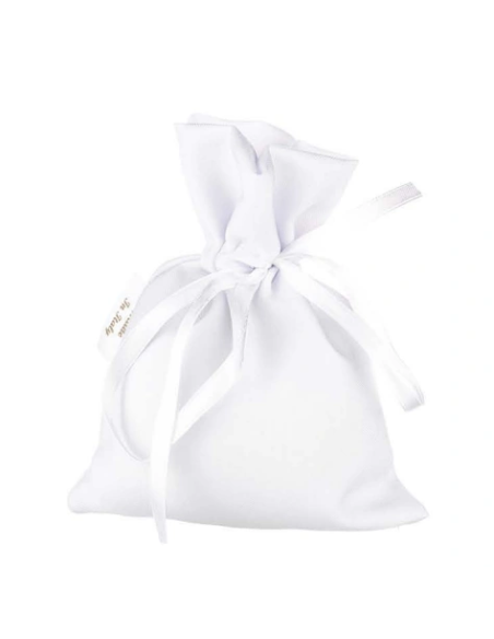 Sacchetto in raso Bianco 12x15 cm