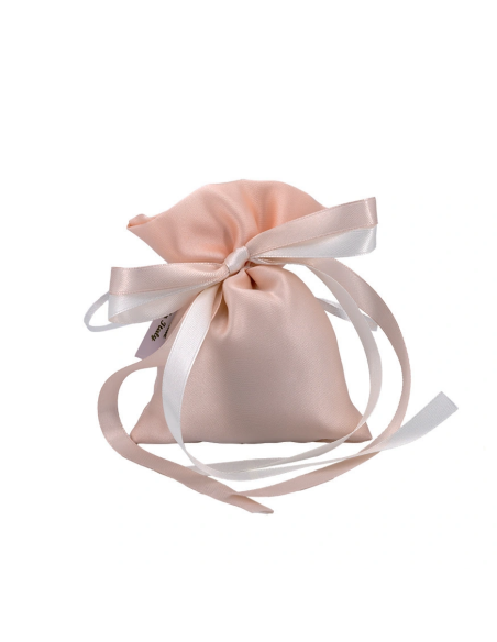 Sacchetto in raso con fiocco Skin 10x14 cm