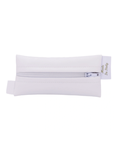 Tubolare con zip Bianco 5x10 cm