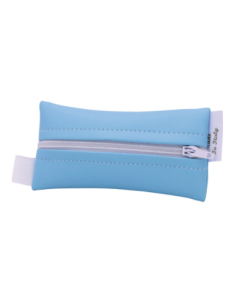 Tubolare con zip Celeste 5x10 cm