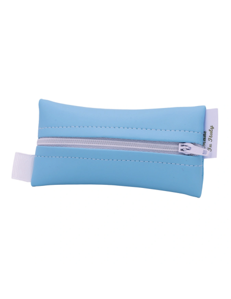 Tubolare con zip Celeste 5x10 cm