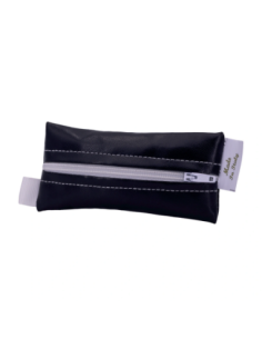 Tubolare con zip Nero 5x10 cm