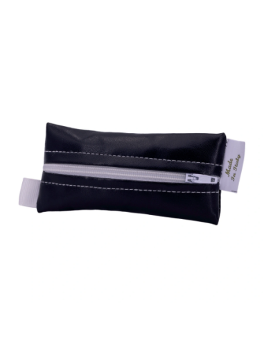 Tubolare con zip Nero 5x10 cm