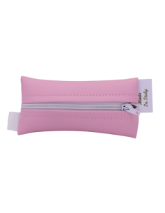 Tubolare con zip Rosa 5x10 cm