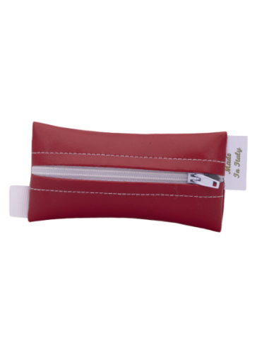 Tubolare con zip Rosso 5x10 cm