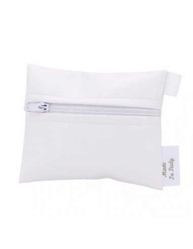 Bustina con zip Bianco 8