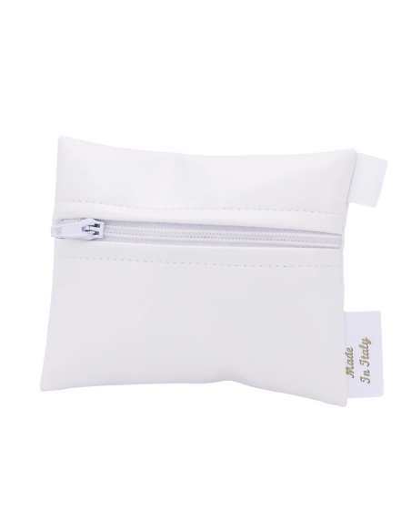 Bustina con zip Bianco 8