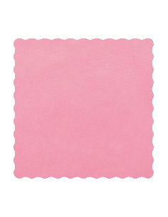 Velo Fata Quadrato Smerlato 24x24 cm - Rosa | G3S Ingrosso