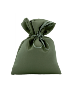 Sacchetto in raso con tirante Salvia 10x11 cm