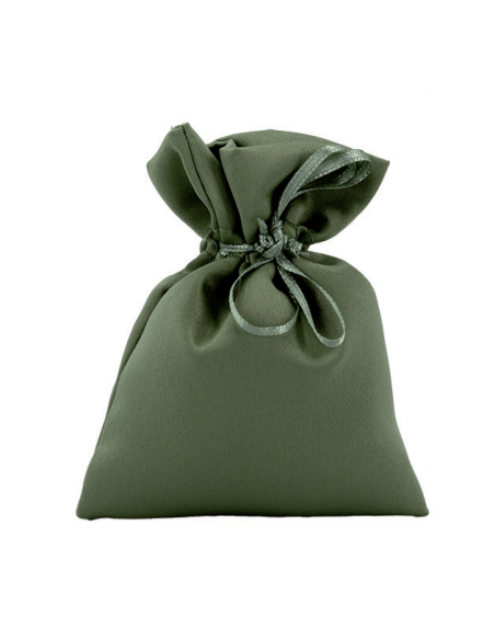 Sacchetto in raso con tirante Salvia 10x11 cm