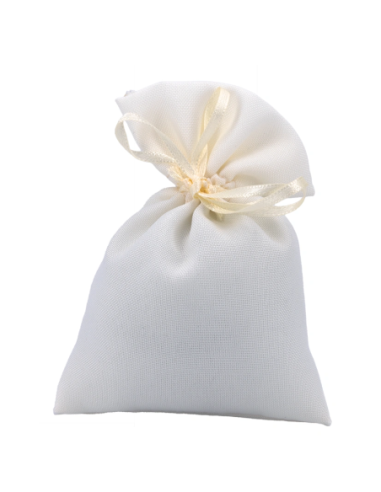 Sacchetto in cotone Panna 10x14 cm