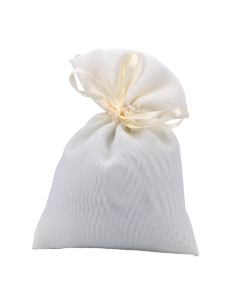 Sacchetto in cotone Panna 10x14 cm