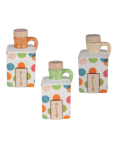Oliera Colore Pois in porcellana h 12 cm ETM 2