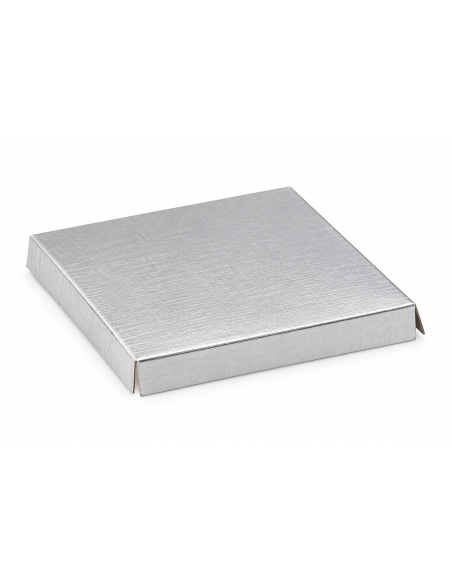 Fondino argento in cartoncino 8x8x1 cm per scatole
