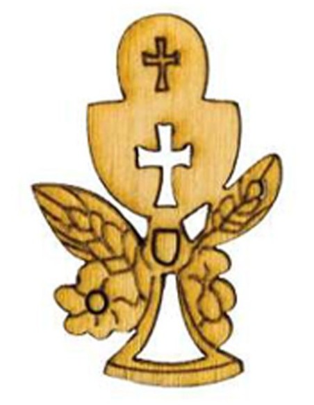 Applicazione in legno Calice Comunione 3