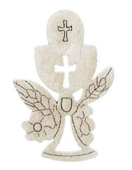 Applicazione in legno Calice Comunione 3
