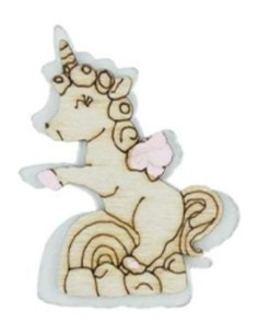 Applicazione in legno Unicorno 3