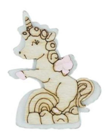 Applicazione in legno Unicorno 3