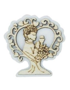 Applicazione in legno Comunione maschio 3x4 cm