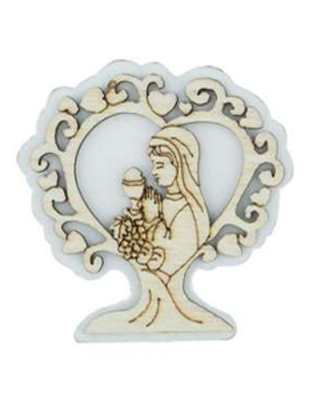 Applicazione in legno Comunione femmina 3x4 cm