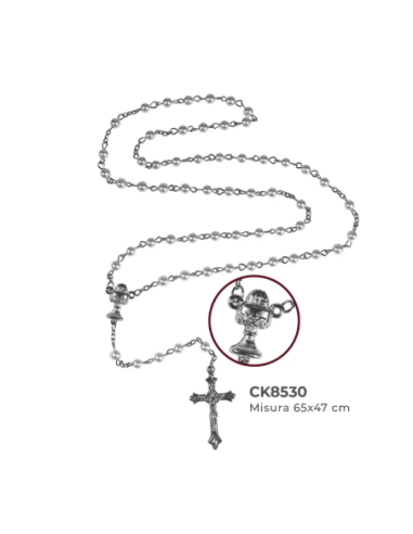 Rosario collana con calice 65x47 cm