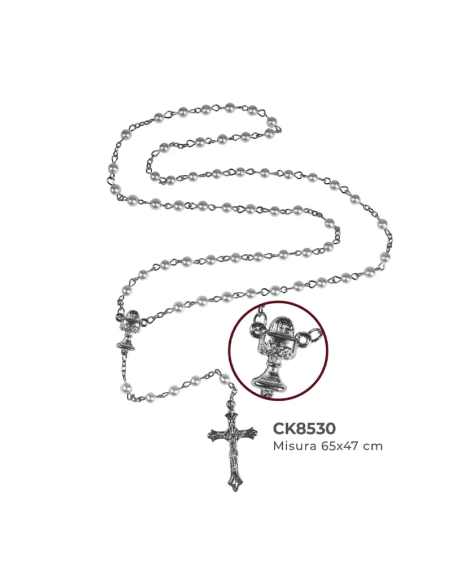 Rosario collana con calice 65x47 cm