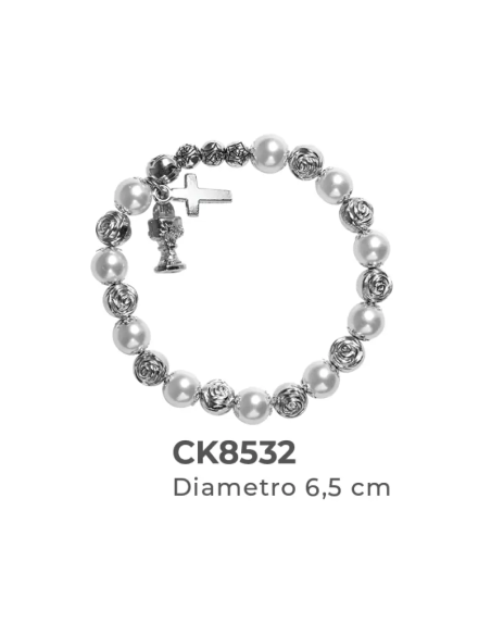 Bracciale religioso con elastico Ø6