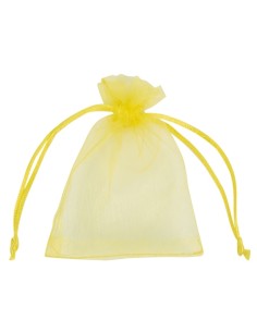 Sacchetto in Organza con Tirante 8x10 cm - Giallo | G3S Ingrosso