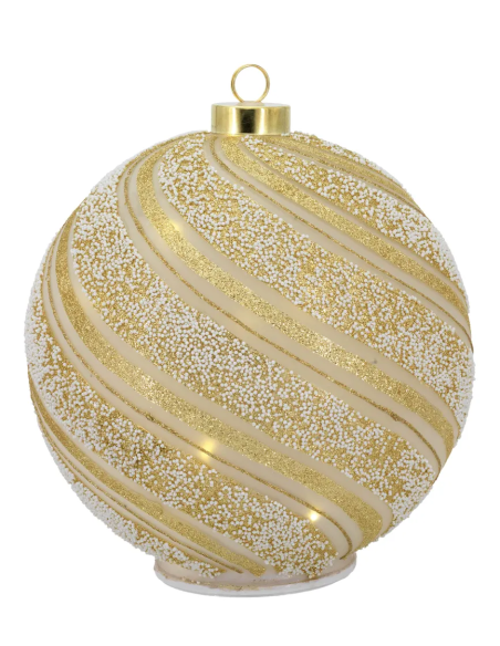 Sfera Natale girevole 20 x 22 cm LED N8714-03 | G3S Ingrosso