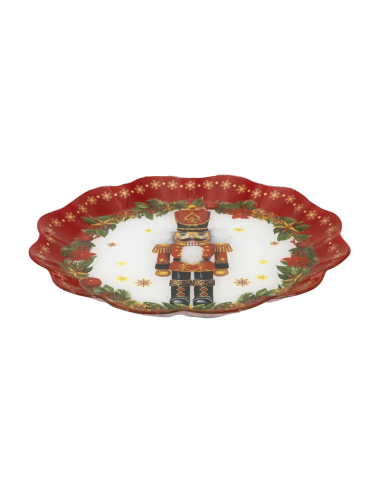 Piatto torta Natale tondo soldatino N8717-03 | G3S Ingrosso