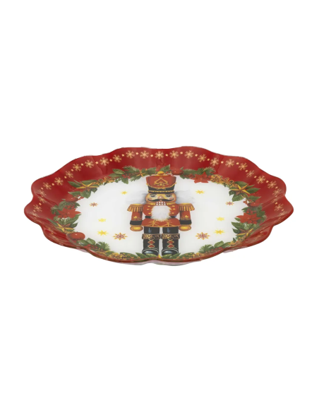 Piatto torta Natale tondo soldatino N8717-03 | G3S Ingrosso