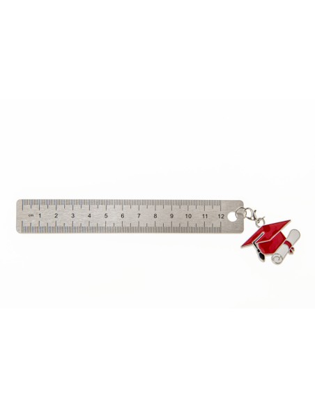 Righello Zama Laurea Grigio - Bomboniere G3S