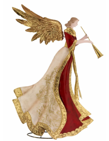 Coppia angeli metallo e madreperla h 47 cm TN50128 | G3S Ingrosso