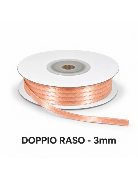 Nastro Doppio Raso 3 mm x 50 m - Pesca - vista bobina