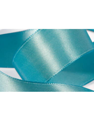 Nastro Doppio Raso 3 mm x 50 m - Turchese - dettaglio nastro Turchese