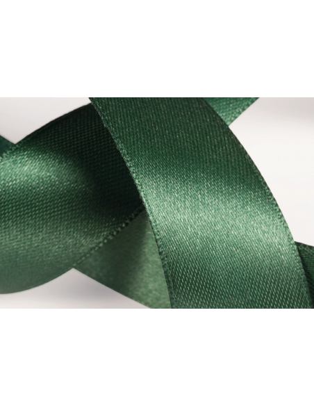Nastro Doppio Raso 3 mm x 50 m - Verde Smeraldo - dettaglio nastro Verde Smeraldo